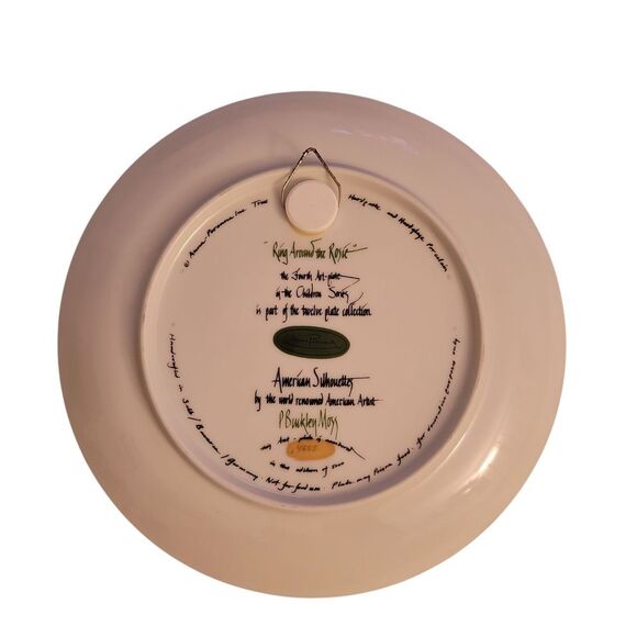 P. Buckley Moss "RING AROUND THE ROSIE" PLATE 8.5" - Picture 3 of 4